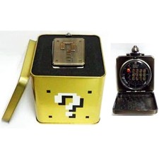 Mario Coin Super Mario Bros. Question Block Pocket Watch Japan C046