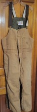 Walls Blizzard Pruf Bib Overalls Duck Canvas Insulated Hunting Adult XL READ 