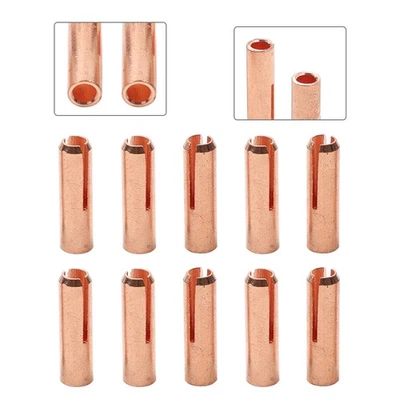 10 Stück 24C332 kurze Spannzangen 2,4 mm 3/32 Zoll für WP-24 WP-24W WIG Schweißbrenner - Bild 1 von 4