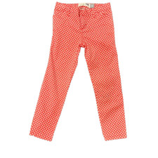 Old Navy The Mini Pixie Girls Size 5T Straight Leg Orange With White Polka-Dots