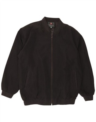 Vintage Herren Bomberjacke UK 44 2XL Schwarz Polyester PE04