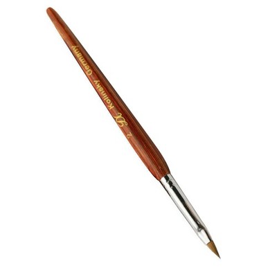 1Pc New Kolinsky Red Wood Smooth Acrylic Nail Brush Nail Art Beauty Tool 2# 14#