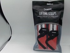 DMOOSE Red Power Weight Lifting Gym Training Straps Hand Bar Wrist Grip Support