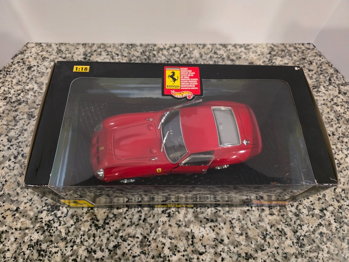 Ferrari 250 GTO 1962 Red 1:18 HOT WHEELS Die Cast NEW MIB | eBay