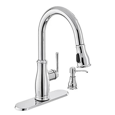 Glacier Bay Kagan Single-Handle Kitchen Faucet with Soap Dispenser - Chrome
