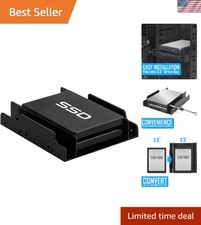 Effortless Drive Conversion: 2 x 2.5 SSDs to 3.5 Bay Mounting Kit with Screws