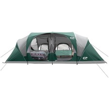 12-Person Camping Tent, Waterproof & Windproof, 3 Rooms[]