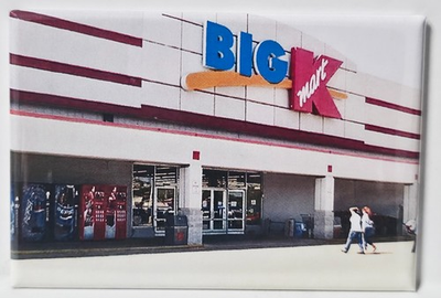 #ad Big K Mart Sign MAGNET 2quot;x3quot; Refrigerator Locker Vintage Retro Image Kmart $7.95