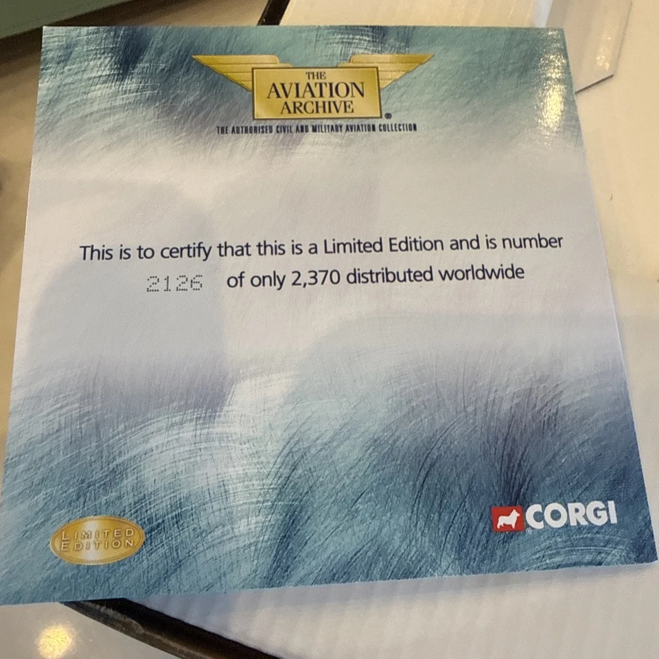 Corgi 1/32 AA33908 Supermarine Type 300- Prototype Spitfire, May 1936 2126/2370 - Image 3 of 4