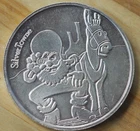 1 OZ SILVER ROUND SilverTowne Rare Prospector & Donkey Cartoon Version FREE SHIP
