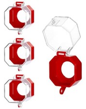 Emergency Stop Button Cover, 4 Pack Plastic Switch Cover Protector, Toggle