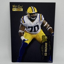 Wild Card 2022 MATTE Ed Ingram MB-40 Football Sports Trading Card