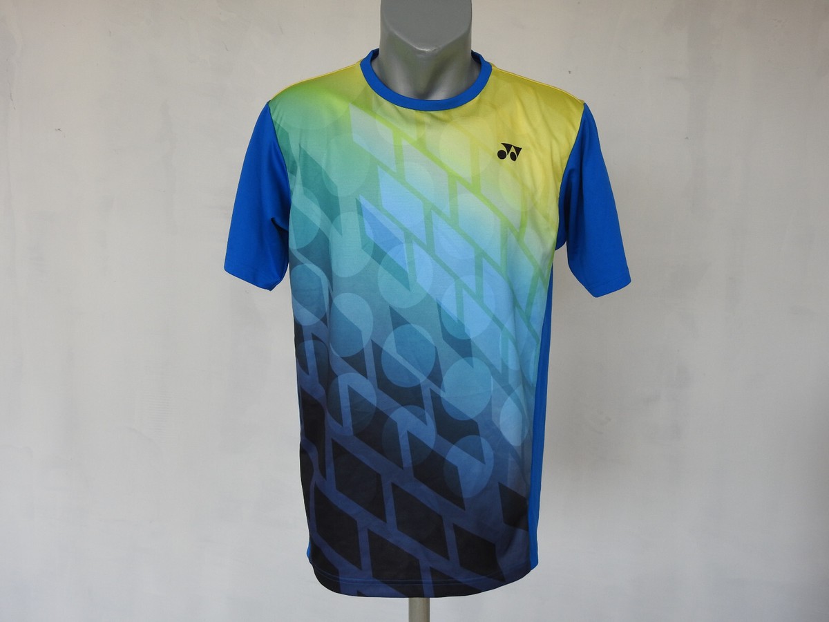 Team Denmark YONEX Activewear Jersey Blue Shirt Size L Badminton