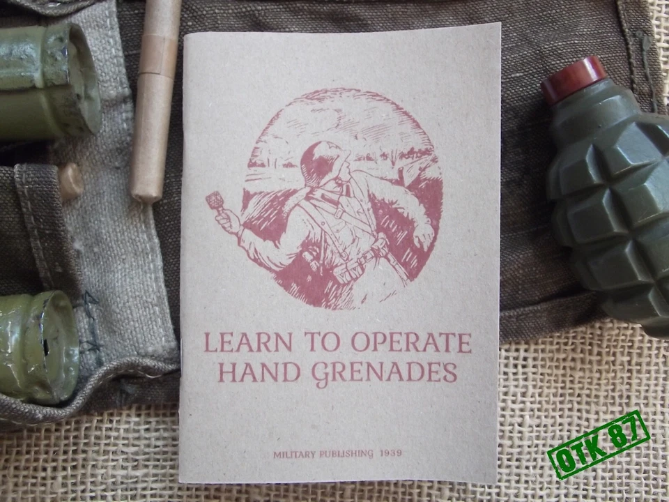 1939 Soviet How to use hand grenades manual ENGLISH from Belarus 2019. RKKA  - Image 2 of 4