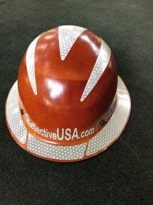 reflective hard hat