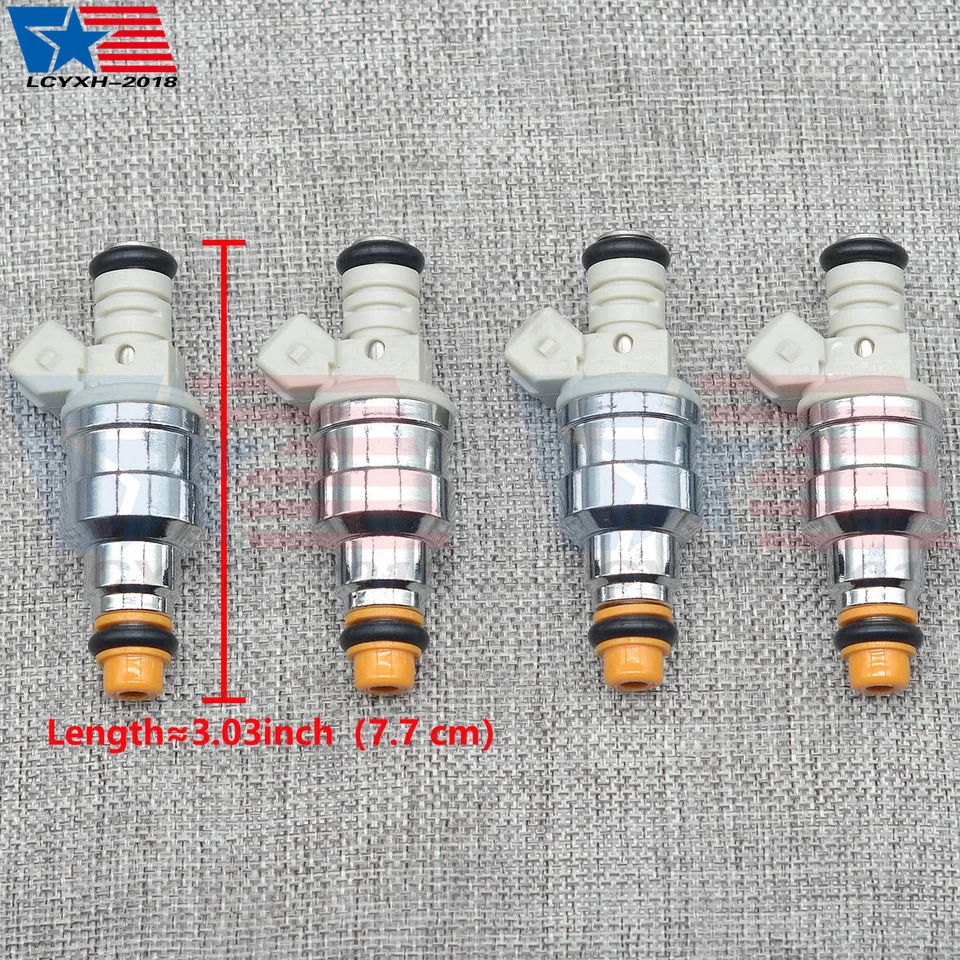 4 piezas inyectores de combustible para Ford Ranger 1998-2001 Mazda B2500 2,5 L 4 orificios F87E-D2A Foto 2 de 4
