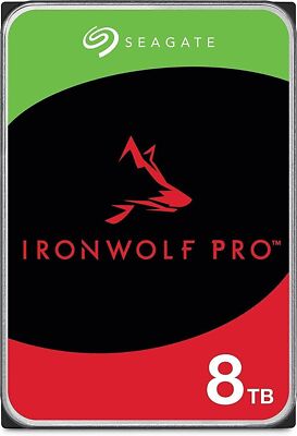 Seagate IronWolf Pro ST8000NT001 Internal Hard Drive 8TB 7200RPM 256MB SATA 6Gbs