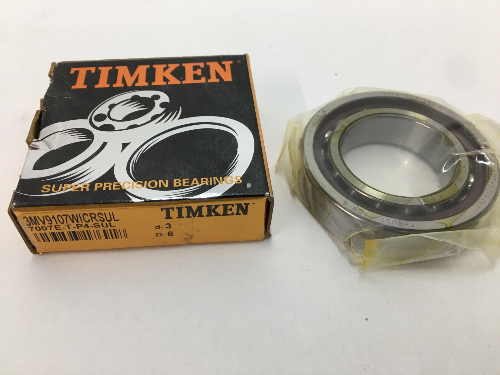 TIMKEN 35x62x14mm Angular Contact Bearing 3MV9107WICRSUL USA Made