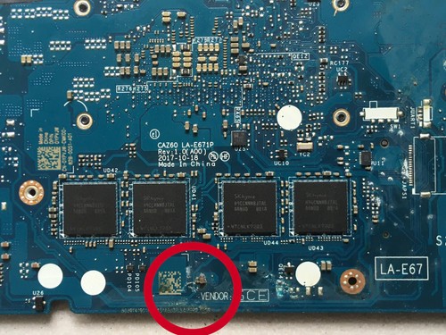 Mainboard Dell XPS 13 9370 Series LA-E671P - Afbeelding 8 van 9