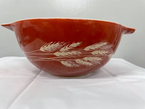 VERY FINE VINTAGE PYREX CINDARELLA MIXING/NESTING BOWL #442 1.5L, HARVEST WHEAT