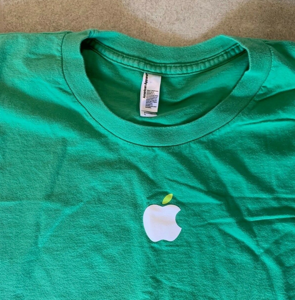 Mens Tshirt T Shirt L Large Apple Mac American Apparel Computer