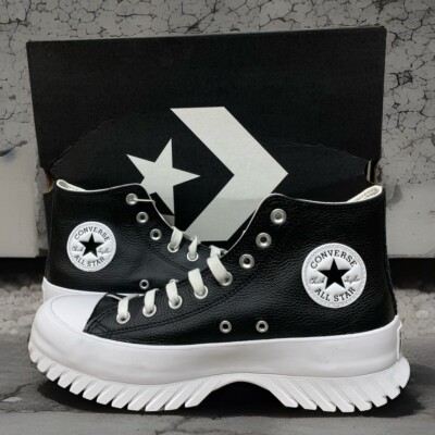 CONVERSE Chuck Taylor All Star Lugged 2.0 Leather Shoes Mens 8.5 Women 10.5 New