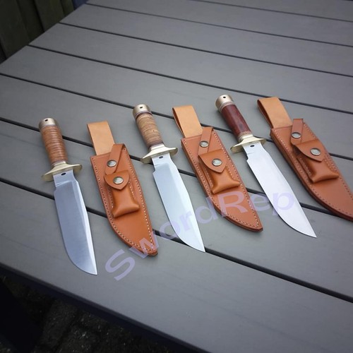 Set of 3 Fighters Old School Model WW2 US Soldiers Style Knives D2