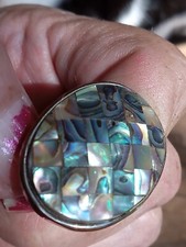 Top Grade Abalone Adjustable Ring