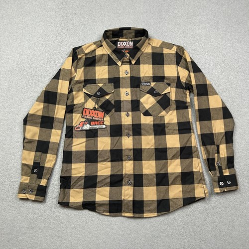 Dixxon Shirt Womens Large Button Up BRCC Black Riffle Coffee Chainsaw