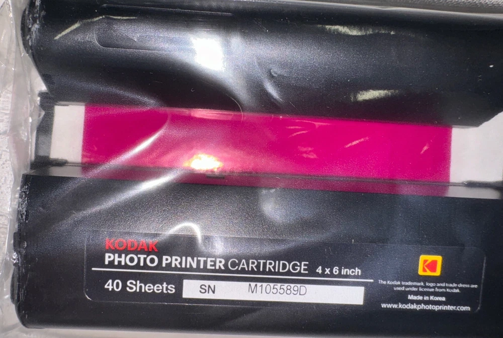 Kodak Dock Plus & Dock Photo Printer Cartridge PHC-120 Refill & Photo Sheets