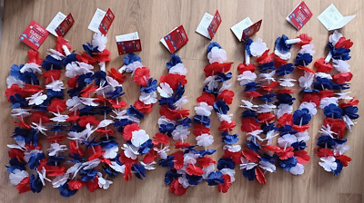 Stars & Stripes Light Up LEI Necklace Party Favor Supplies Lot Red White Blue