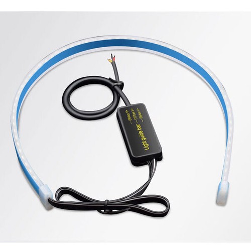2x Striscia LED Flessibile Impermeabile Bianco Turn Ambra Tubo LED Segnale di Rotazione Faro DRL - Foto 13 di 17