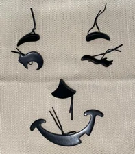 Longaberger Tie On Winky Witch Face Black New Halloween 24171