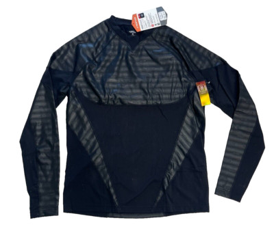 $130 Seirus Heatwave Mapped LS Crew Top Base Layer NWT Sz L Moisture Wicking
