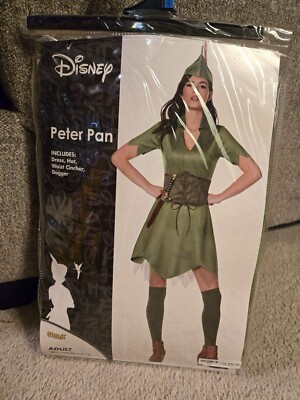 Peter Pan Spirit halloween costume adult Xlarge disney Couples Used XL 