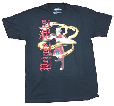 Avatar the Last Airbender Adult New T-Shirt Prince Zuko Fiery Attack Name 