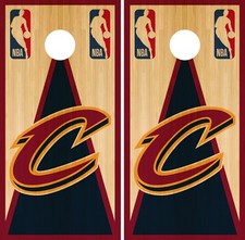 Cleveland Cavalier Cornhole Wrap NBA Vintage Game Skin Set Vinyl Decal CO581