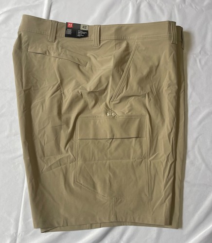 Men's Under Armour UPF 50 10" Mantra Cargo Short Color: City Khaki Size: 42