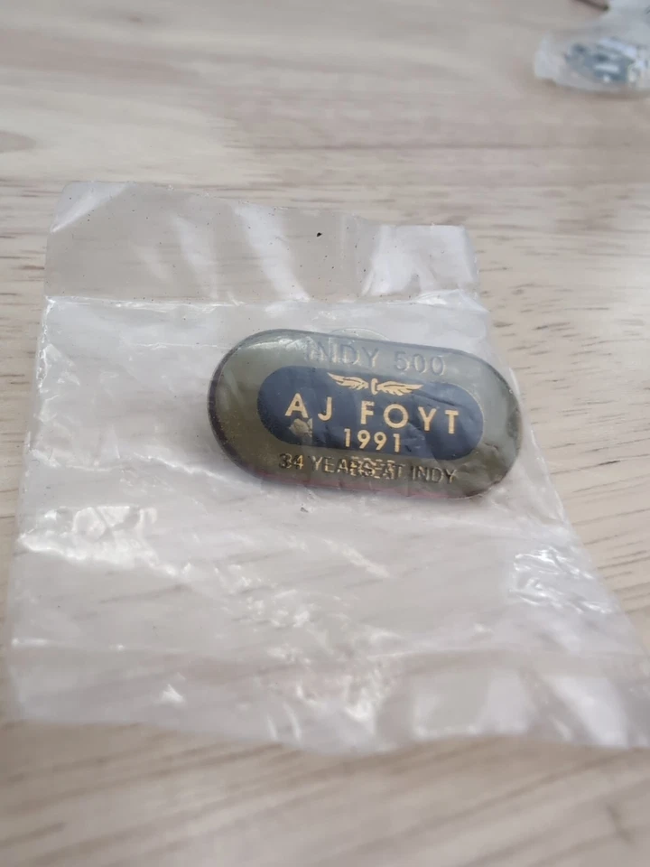 AJ Foyt Jr Indy 500 Legend 1991 34 Years At Indy Racetrack Pin - Image 3 of 4