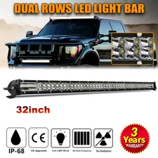 7" 14" 20" 26" 32" LED Light Bar Spot Flood Offroad Roof Driving Lamp Trucks 4WD