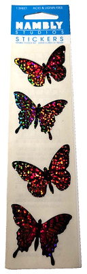 Hambly Studios Prismatic Butterfly Stickers NIP 1 Sheet Factory Sealed