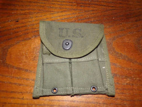 US Military Issue GI WW2 AVERY 1945 M1 Carbine Garand Magazine Pouch