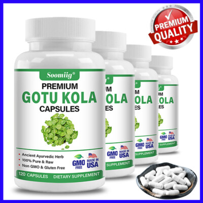 Organic Gotu Kola Leaf Centella Asiatica 1500mg Extract Memory Immune Support