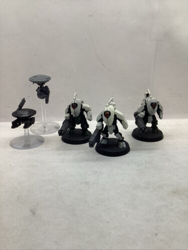 Warhammer 40k- Tau XV25 Stealth Battlesuits built, some paint #TS0L - Picture 1 of 3