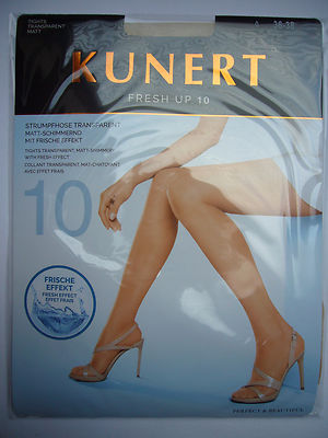 1x KUNERT  Fresh up 10 Feinstrumpfhose TRANSPARENT MATT-SCHIMMERND 12den 36-46 