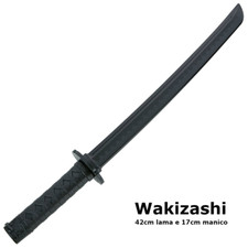 WAKIZASHI PLASTICA TRAINING LAMA 60 cm ARTI MARZIALI PLASTIC IAIDO SWORD IAITO