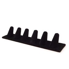Black Velvet 6 Finger Ring Display Stand Organizer Stand
