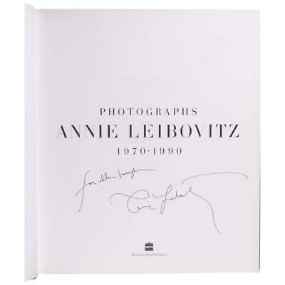 絶版 ANNIE LEIBOVITZ 1970-1990 初版 Photographs 1970 - 1990 Signed First Edition | Annie