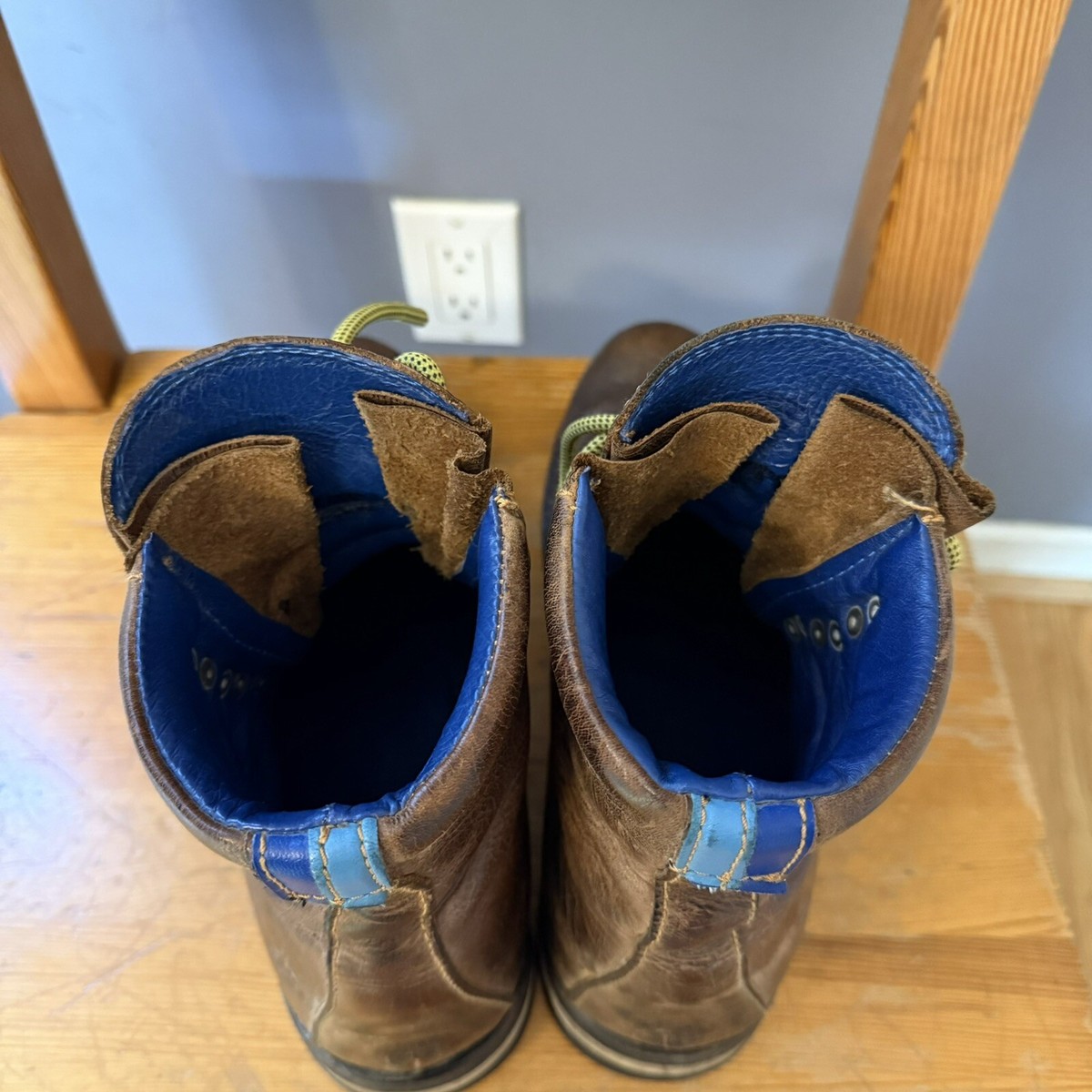 John Fluevog Brown Banker Soros Lace Up Leather Boots 9 | eBay