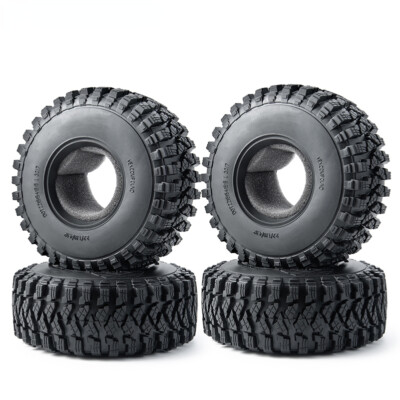 Rubber Tyre Wheel Tires 125x50mm for Axial Wraith 90048 1/10 RC  Crawler Car